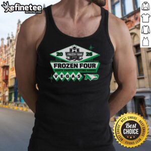 Top official North Dakota Ice 2026 NCAA Hockey Frozen Four tank top featuring vibrant team colors and logo design.