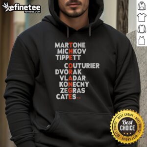 Premium Philadelphia Hockey The Orange Names Hoodie featuring vibrant team colors and stylish design for fans.
