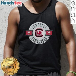 Original South Carolina Gamecocks logo tank top featuring vibrant colors and bold design for fans and athletes.