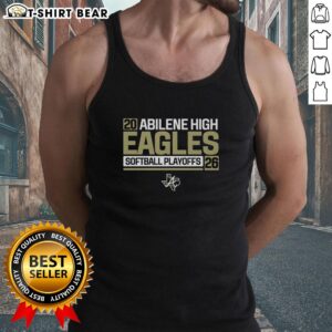 Abilene High Softball Eagles 2026 playoffs tank top showcasing team pride and vibrant colors for fans.