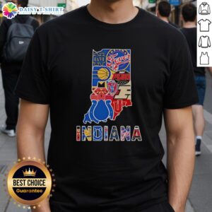 Awesome Indiana Sports Teams Graphic Transfer State T-Shirt featuring vibrant designs for fans of Indiana sports.