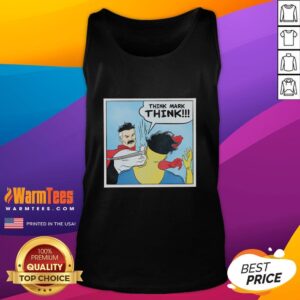 Nice Think Mark Think meme tank top featuring a humorous graphic design perfect for meme lovers and casual wear.