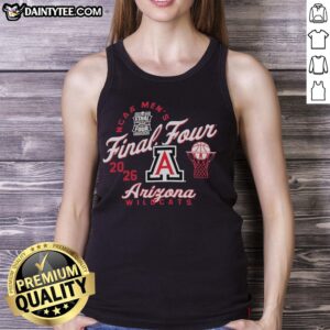 Awesome Arizona Wildcats NCAA Men's Final Four 2026 tank top featuring team colors and logo, perfect for game day.