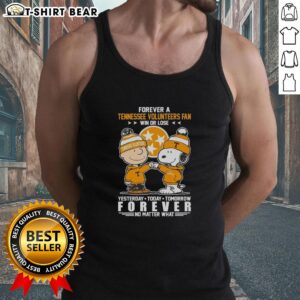 Official Tennessee Volunteers Snoopy and Charlie Brown Forever a Fan Win or Lose Tank Top design for fans.