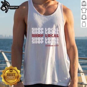 Original Shop Local Kansas City Ash Tank Top featuring a stylish design perfect for summer wear.