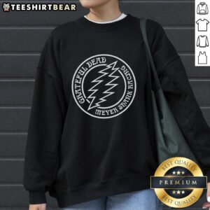 Alt Text: Cozy sweatshirt featuring the Top Grateful Dead Meyer Shank Racing logo, perfect for fans and racing enthusiasts.