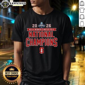 2026 NCAA Women's Water Polo National Champs Stanford Cardinal victory t-shirt celebrating the championship win.