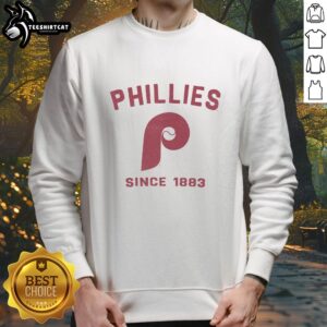 Original Philadelphia Phillies Cooperstown Duster Sweatshirt showcasing classic team design and vintage style.