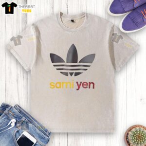 Top Sami Yen logo parody on a washed t-shirt, featuring a stylish and playful design for casual wear enthusiasts.