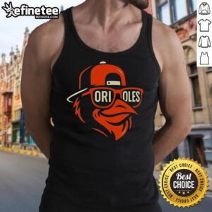Original Baltimore Orioles Name Love Style tank top featuring a playful animal mascot design.