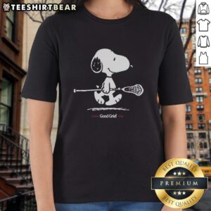 Top Peanuts Good Grief Since 1950 ladies tee featuring fun Peanuts cartoon design in vibrant colors.