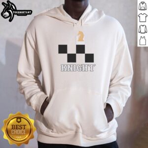 Stylish Nice Knight Chess Horse graphic hoodie featuring a vibrant chess design, perfect for chess enthusiasts.