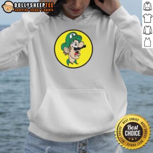 Funny Luigi Ees Hoodie featuring vibrant graphics of Luigi in a playful design, perfect for gamers and fans.