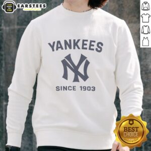 Alt Text: Original New York Yankees Cooperstown Duster Sweatshirt in navy blue, showcasing team logo and vintage style.