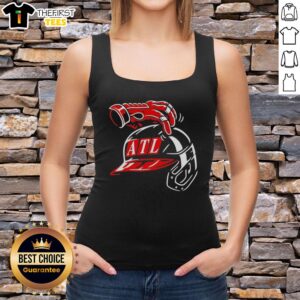 Stylish Nice Atlanta Braves ATL head scratch tank top featuring team colors and logo, perfect for summer sports fans.