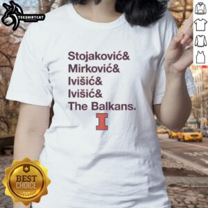 Official Illinois Basketball Balkan Bloc Ladies Tee featuring vibrant team colors and logo, perfect for fans and supporters.