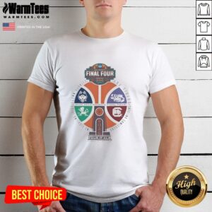 Alt Text: NCAA Women's Final Four Phoenix 2026 logo T-shirt featuring a basketball trophy design and vibrant colors.