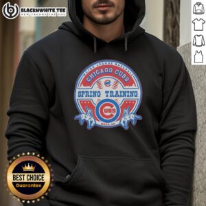 Awesome Chicago Cubs Spring Training 2026 vintage hoodie featuring a cowboy design, perfect for MLB fans.