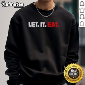 Trevor Bauer wearing a Let It Eat sweatshirt, showcasing casual style and sporty vibes. Perfect for fans!