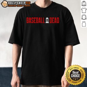 Awesome 2026 Baseball Is Dead logo on a stylish black T-shirt, perfect for baseball fans and collectors.