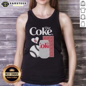 Good Cardinals Diet Coke Night tank top featuring vibrant team colors and logo, perfect for game day apparel.