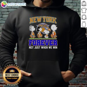 Hot Peanuts Characters X MLB New York Knicks Forever hoodie featuring vibrant designs for passionate fans.