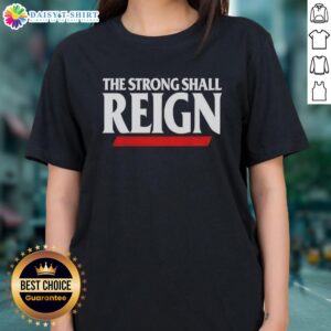 Cincinnati Bearcats ladies tee featuring 'Top-The-Strong-Shall-Reign' design, perfect for fans and casual wear.
