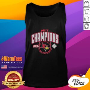 Hot Illinois State Redbirds NIT 2026 Men's Basketball National Champions tank top showcasing team pride and style.