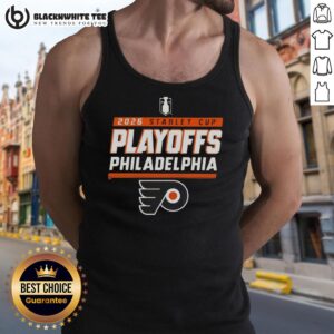 Nice Philadelphia Flyers NHL Stanley Cup Playoffs 2023 tank top design featuring team colors and logo.