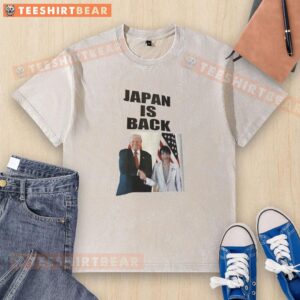 Good Trump Japan Is Back Washed T-Shirt featuring a vintage design and bold graphics in a casual style.