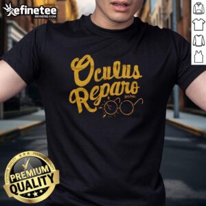 Stylish 'Pretty Oculus Reparo' T-shirt featuring a vibrant design, perfect for Harry Potter fans and casual wear.