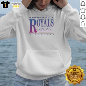 Alt Text: Official Kansas City Royals since 1969 fuchsia graphic hoodie showcasing team pride and vibrant style.