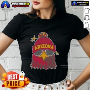 Awesome Arizona Cardinals football mascot graphic on a trendy ladies tee, perfect for game day and fans.