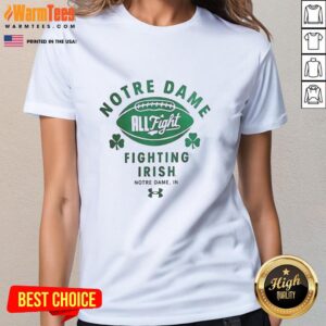 Nice Notre Dame Fighting Irish Ladies Tee featuring vibrant graphics, perfect for fans and game day attire.