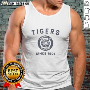Alt Text: Stylish Detroit Tigers Cooperstown Duster Tank Top in vibrant colors, perfect for summer sports fans and casual wear.