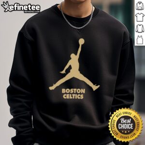 Alt Text: Pretty Boston Celtics NBA Jordan Club parody sweatshirt featuring vibrant graphics and a unique design.