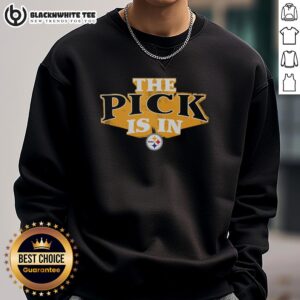 Cozy sweatshirt featuring 'Top Pittsburgh Steelers Pick' design, perfect for fans showcasing their team pride.