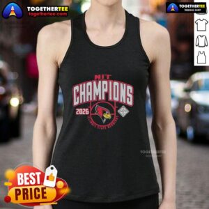 Illinois State Redbirds 2026 Men's Basketball National Champions tank top showcasing vibrant team colors and logo.