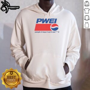 Nice Pwei Sample It Loop It Eat And It Hoodie in vibrant colors, perfect for casual wear and street style.