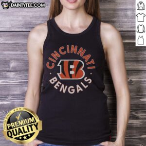 Stylish Hot Cincinnati Bengals Circle Tank Top featuring bold team graphics, perfect for game day and casual wear.