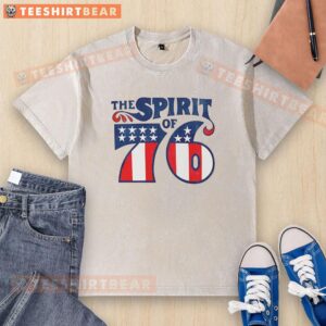 Good The Spirit of 76 washed t-shirt featuring a vintage design and patriotic colors, perfect for casual wear.