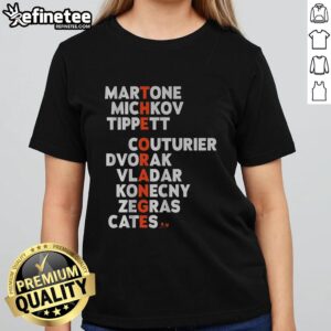 Premium Philadelphia Hockey The Orange Names Ladies Tee featuring a stylish design and team colors for women fans.