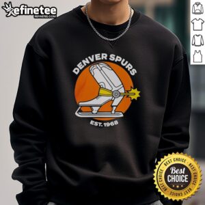 Original Denver Spurs Est 1968 Sweatshirt featuring vintage design and logo, perfect for fans of the historic basketball team.