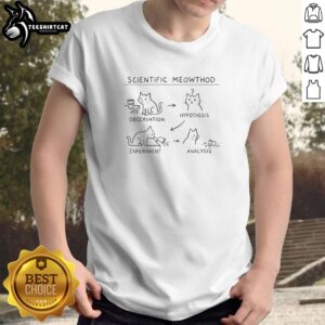Good Scientific Meowthod T-Shirt featuring a playful cat design, perfect for science lovers and Pokmon fans alike.