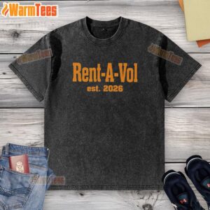 2026 Nice Rent A Vol washed t-shirt in vibrant colors, perfect for casual wear and summer outings.