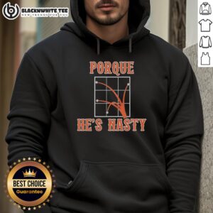 Top Porque He's Nasty New York Mets hoodie featuring vibrant team colors and stylish design for fans.