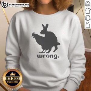 Original Wrong Chicken and Rabbit Doggy Style Sweatshirt featuring a playful design for animal lovers.