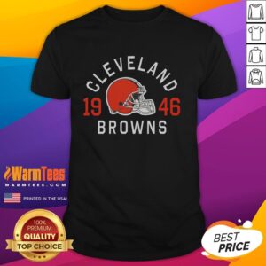 Awesome Cleveland Browns Heritage Print T-Shirt featuring team colors and logo, perfect for fans and game day wear.