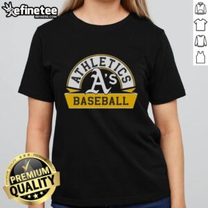 Pretty Oakland Athletics Phase Banner Arch Ladies Tee featuring vibrant team colors and stylish design for fans.