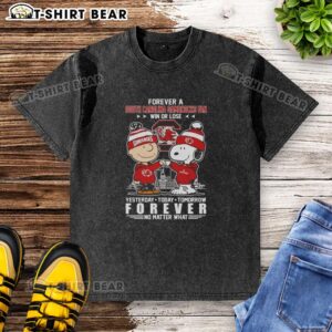 Alt Text: Official South Carolina Gamecocks Snoopy and Charlie Brown Forever A Fan Win or Lose washed t-shirt design.